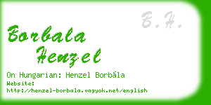 borbala henzel business card